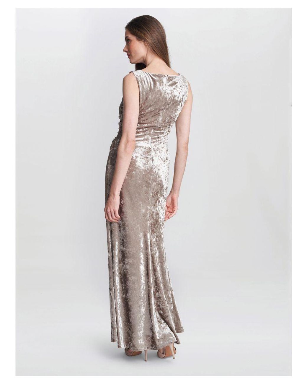 【海外限定】GinaBacconiドレス☆Talia Crushed Velvet Maxi Dre 海外限定】GinaBacconiドレス☆Talia Crushed Velvet Maxi Dre
