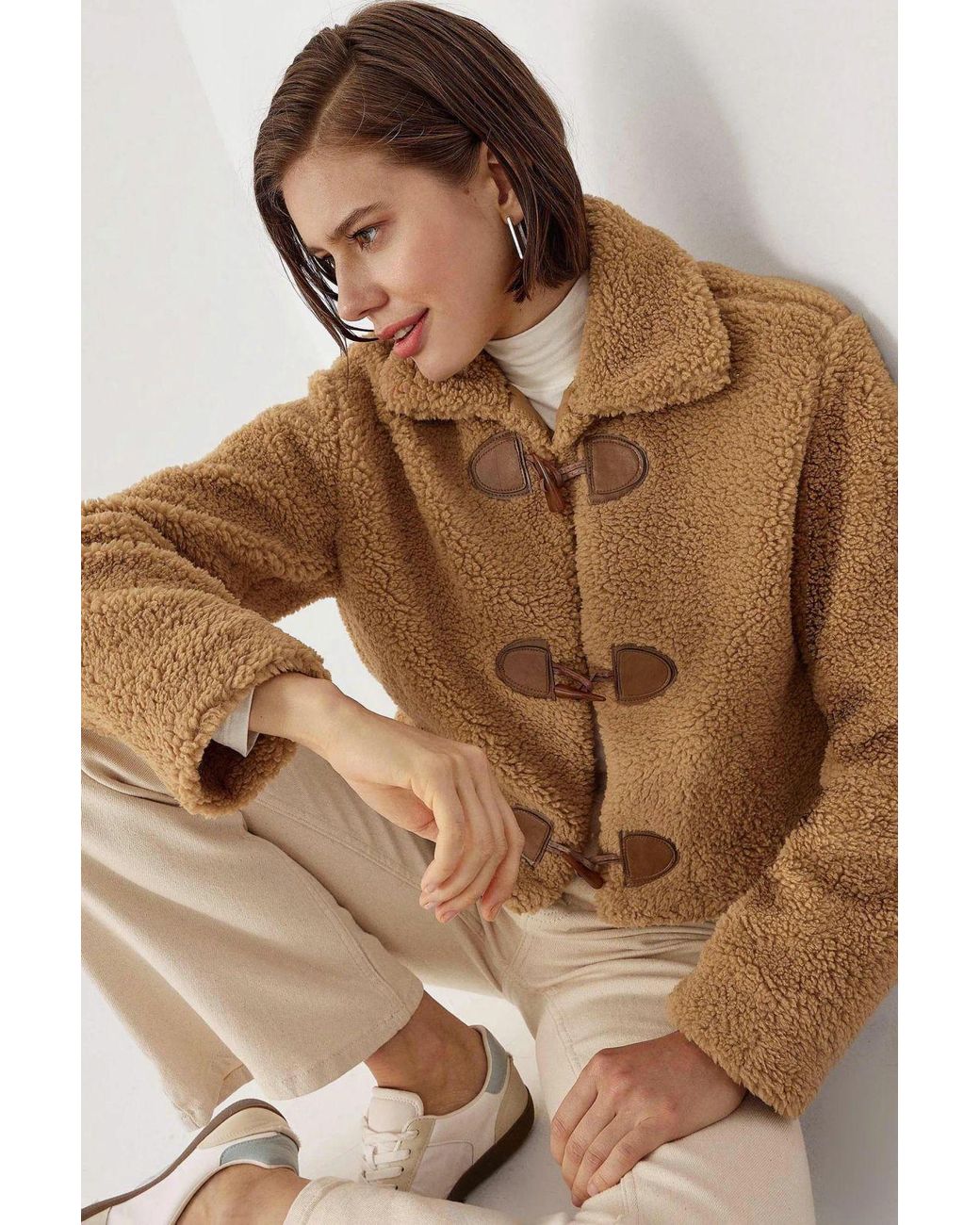 Hiccup Natural Relaxed Fit Sherpa Jacket