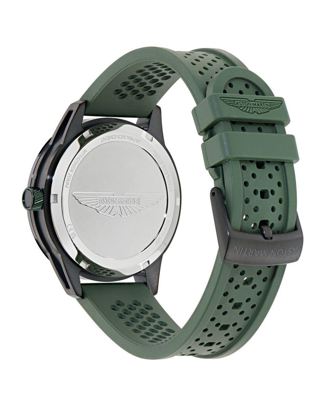 Aston Martin Gray Icon Hdl Watch Mtih2S604 Silicone for men
