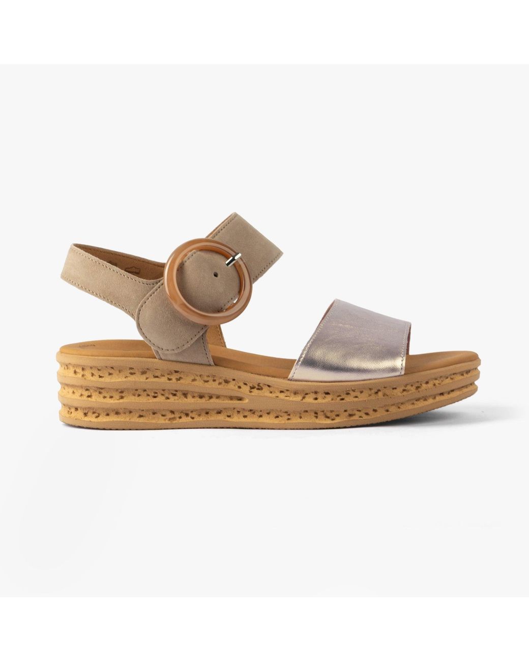 Gabor White Andre Sandals Leather