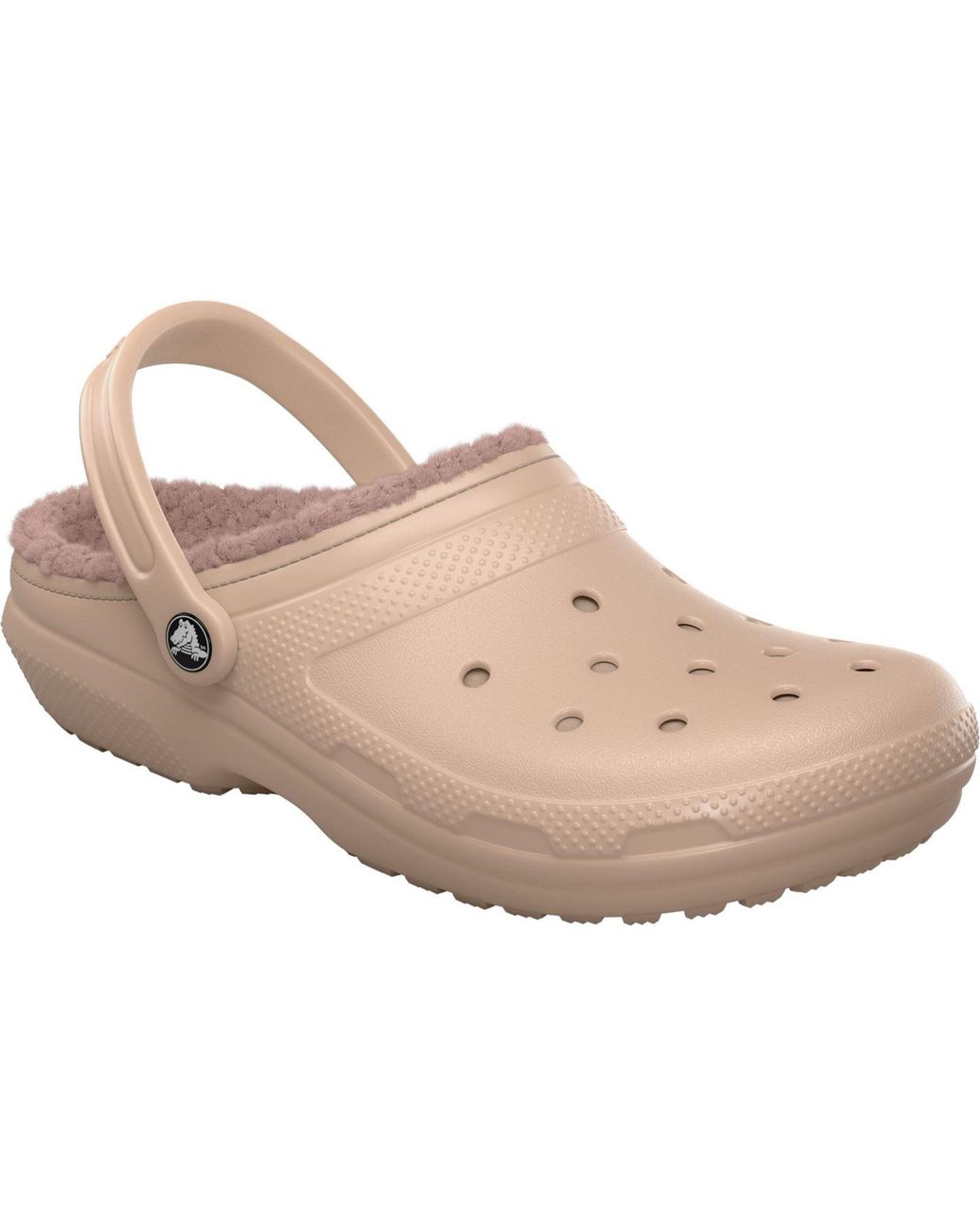 CROCSTM Pink Classic Lined Thermoplastic Caramel Clogs