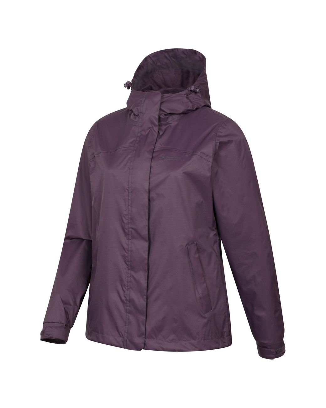 Mountain Warehouse Purple 'Torrent' Waterproof Jacket With Adjustable Hood & Cuffs Long Sleeve Trekking Raincoat