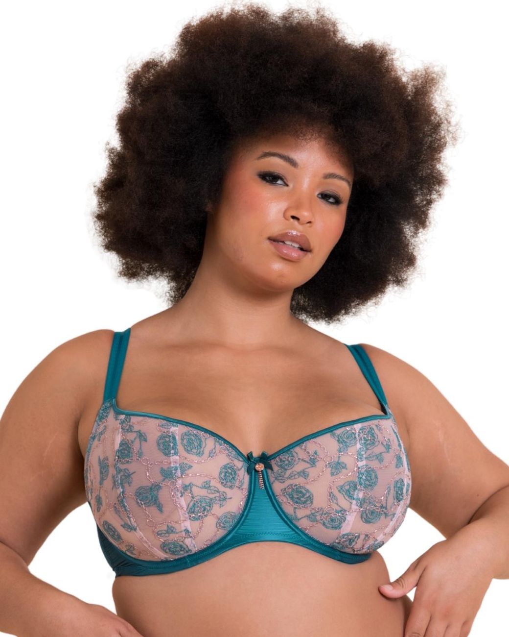 Curvy Kate Blue St046100 Entwined Balcony Bra