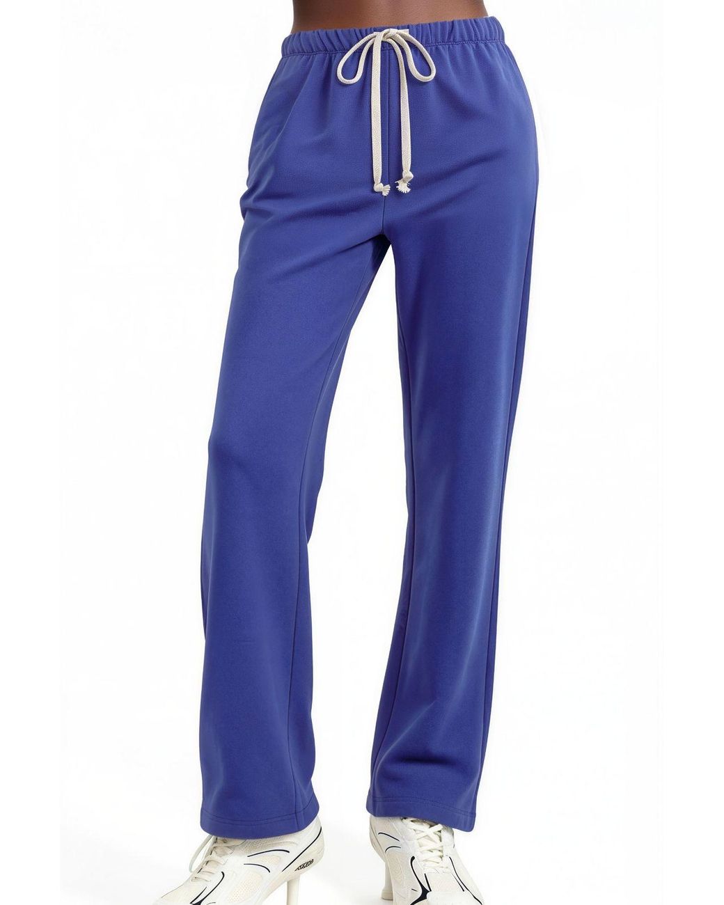 Busem Blue Wide-Leg Jersey Trousers