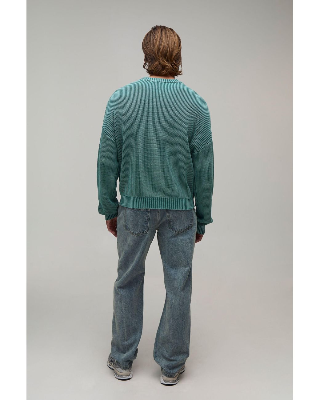 BoohooMAN Blue Essential Straight Fit Jeans for men