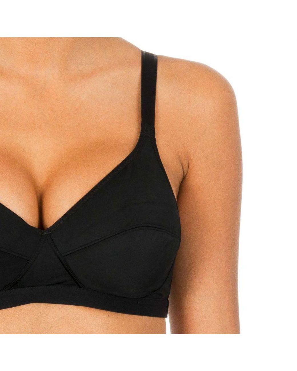 Playtex Black Magic Cross-Over Wireless Bra 00Bd