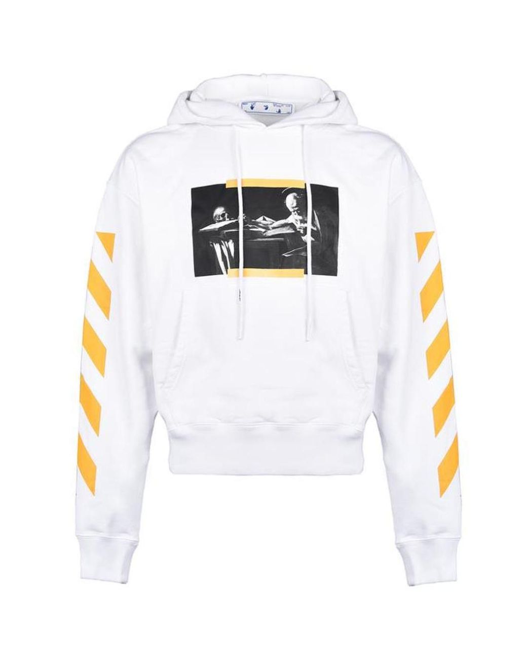 Off-White c/o Virgil Abloh White Carav Painting Over Hoodie for men