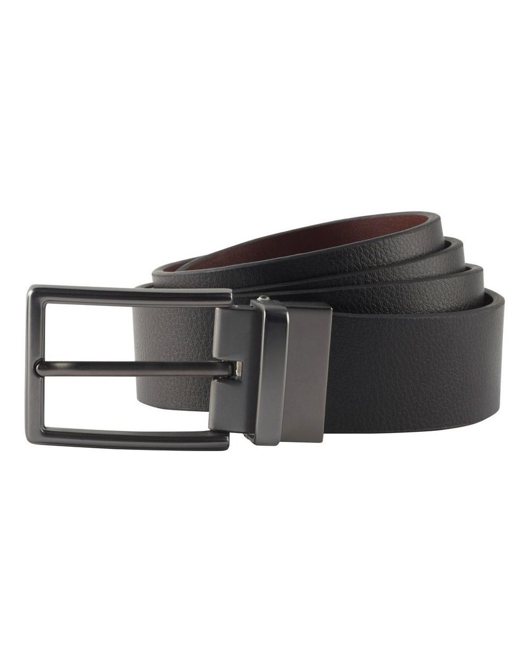 Asquith & Fox Black Two-Way Leather Belt for men