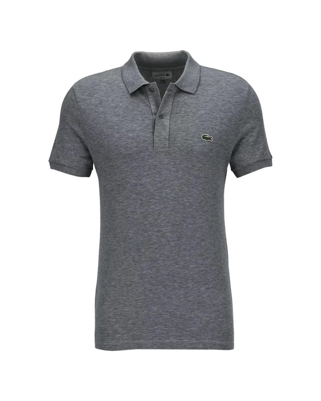 Lacoste Gray Slim Fit Mouse Pique Polo Shirt for men