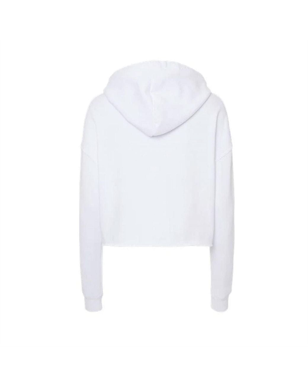 Miso White Cropped Hoodie