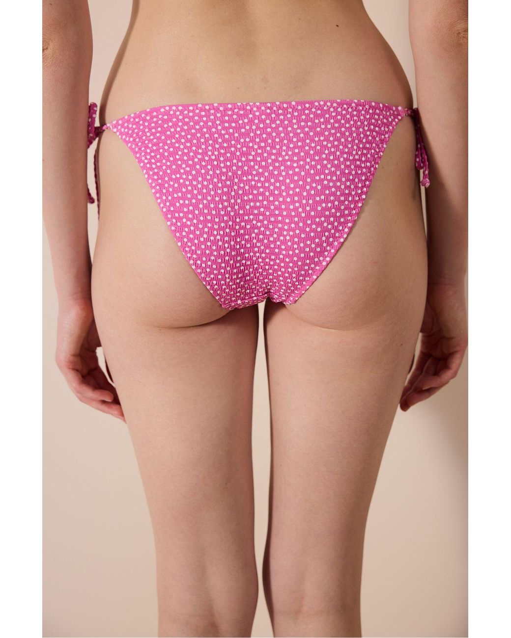 Penti Pink Elie Textured Bikini Bottom