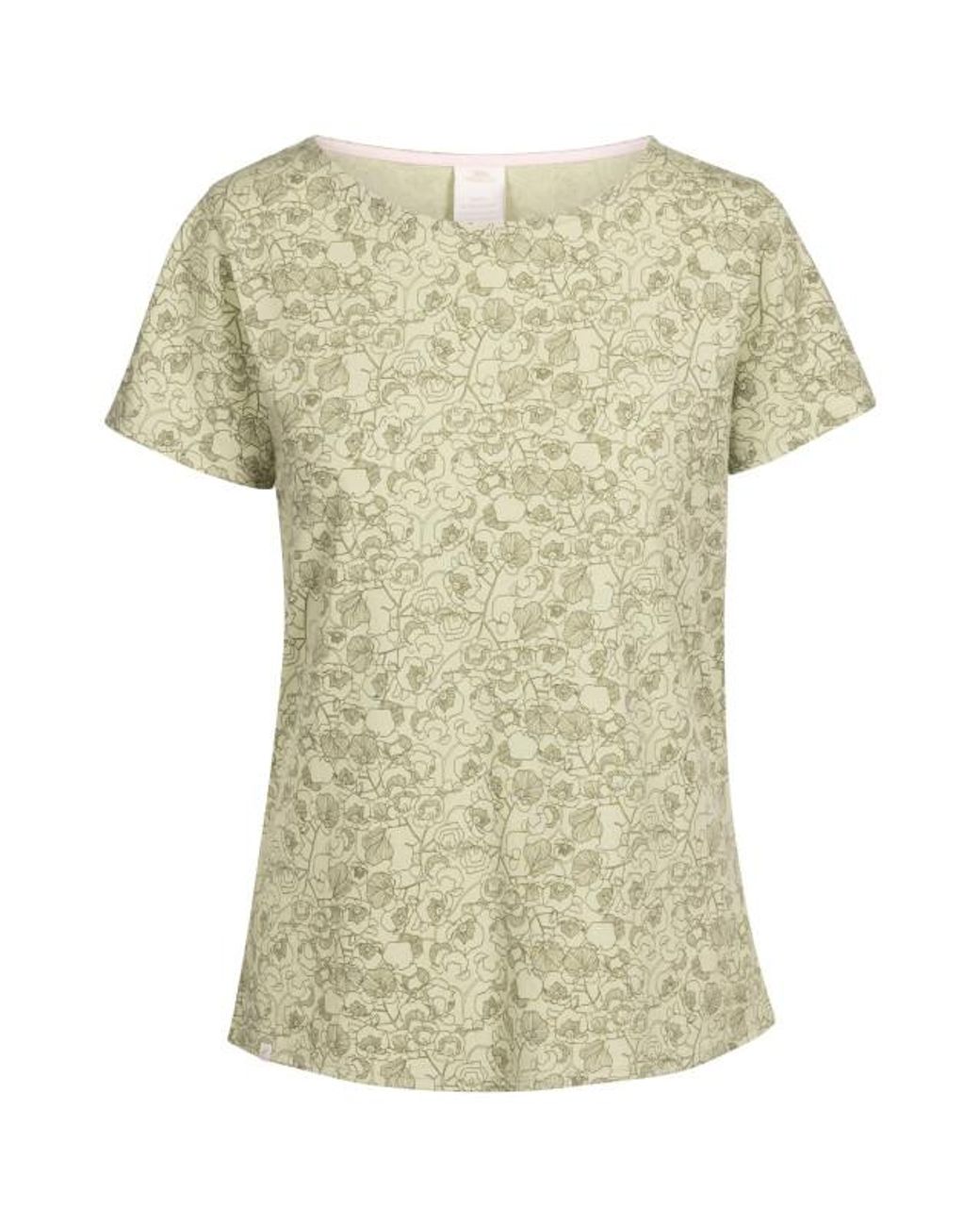 Trespass Multicolor Ladies Simona Leaves Top (Light Sage)