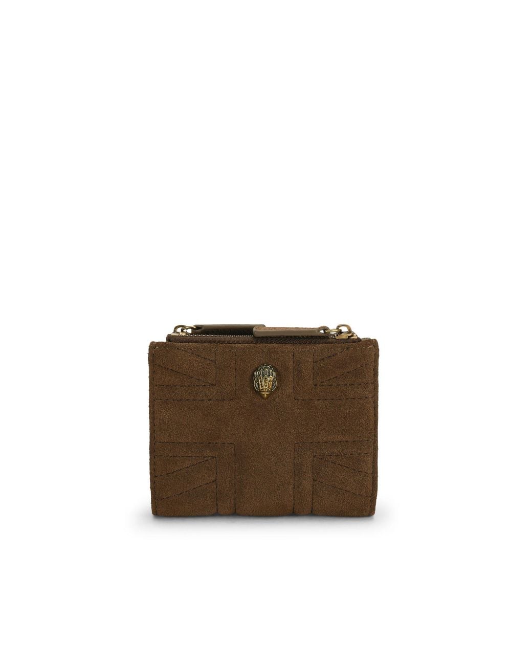 Kurt Geiger Brown Suede Uj Mini Purse