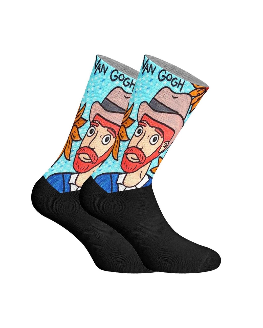 Jenes Socks Blue Elastic Printed Long