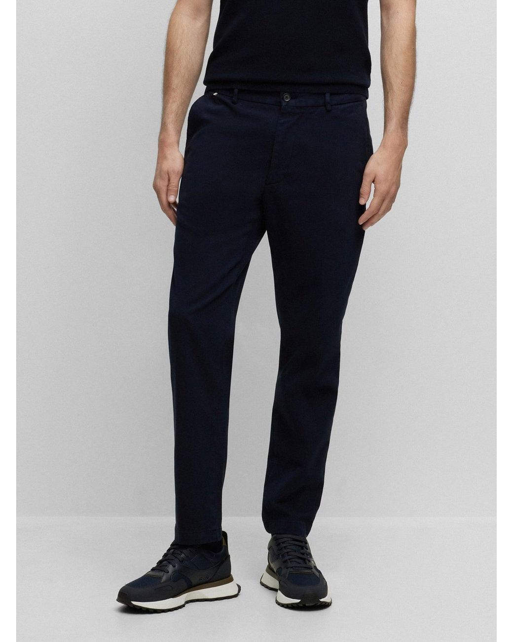 Boss Blue Dark Kane-L Straight Pant for men