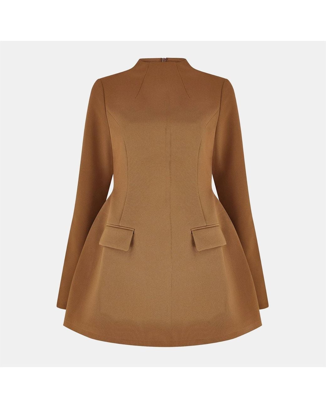 Odd Muse Brown Long Sleeve Mini Dress