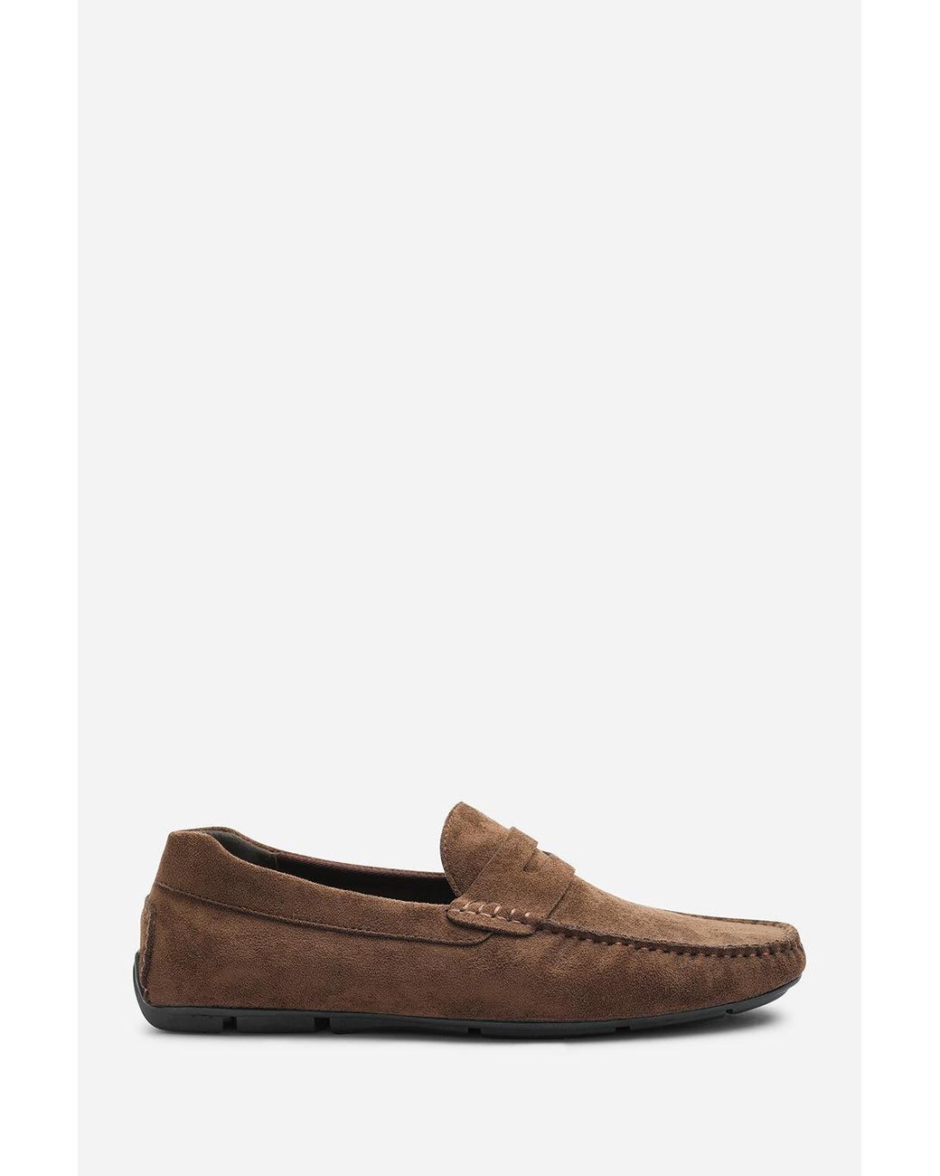 Where's That From Brown Kyle Suede Slip On Bubble Loafer
