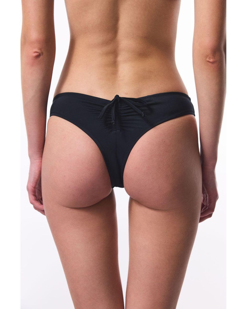 Penti Black Low-Waist Brazilian Bikini Bottoms