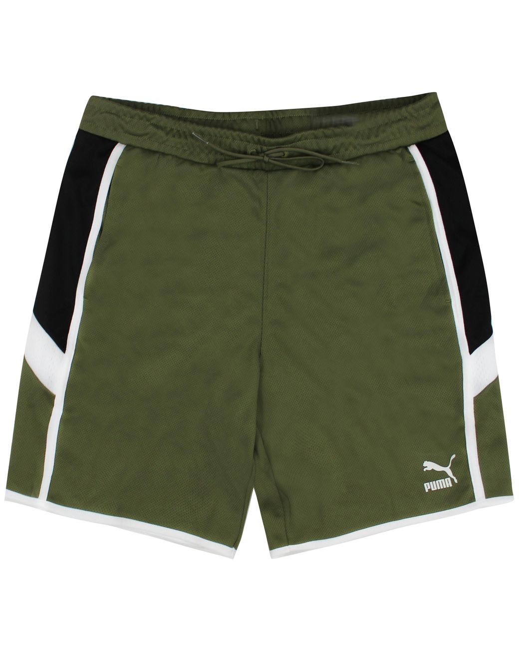 PUMA Green Iconic Mcs 8" Burnt Track Shorts 596451 49 for men