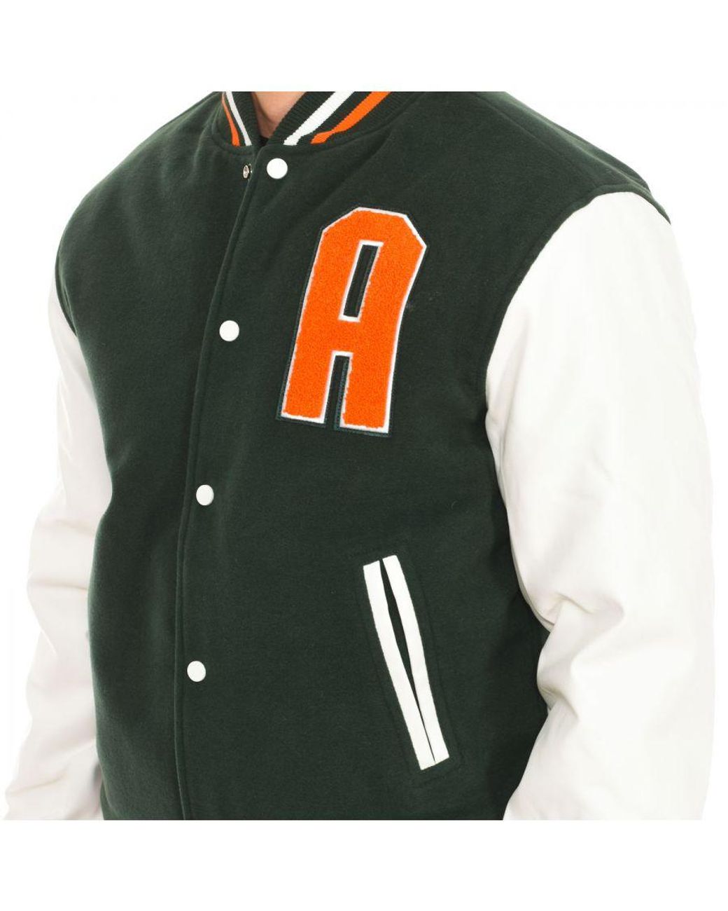 Attica Sporting Goods Green At-Fw22-006 Baseball Jacket for men