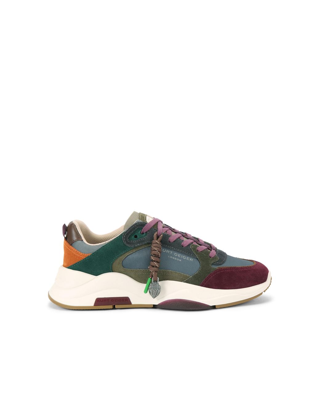 Kurt Geiger Blue Leather Royston Sneaker Sneakers for men