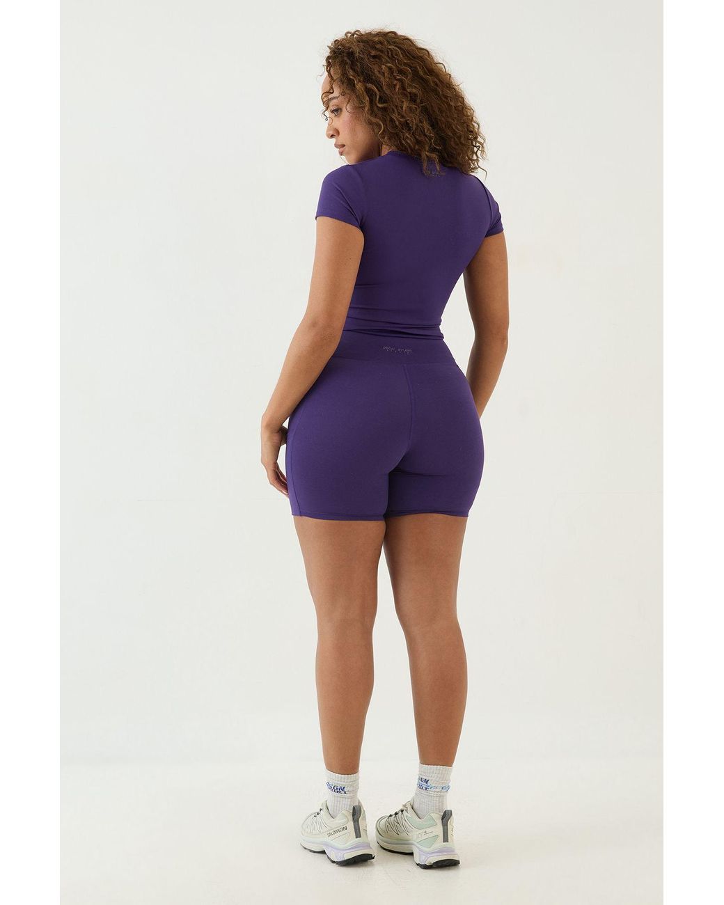 DSGN Studio Blue Sculpt Curved Hem Sports Top