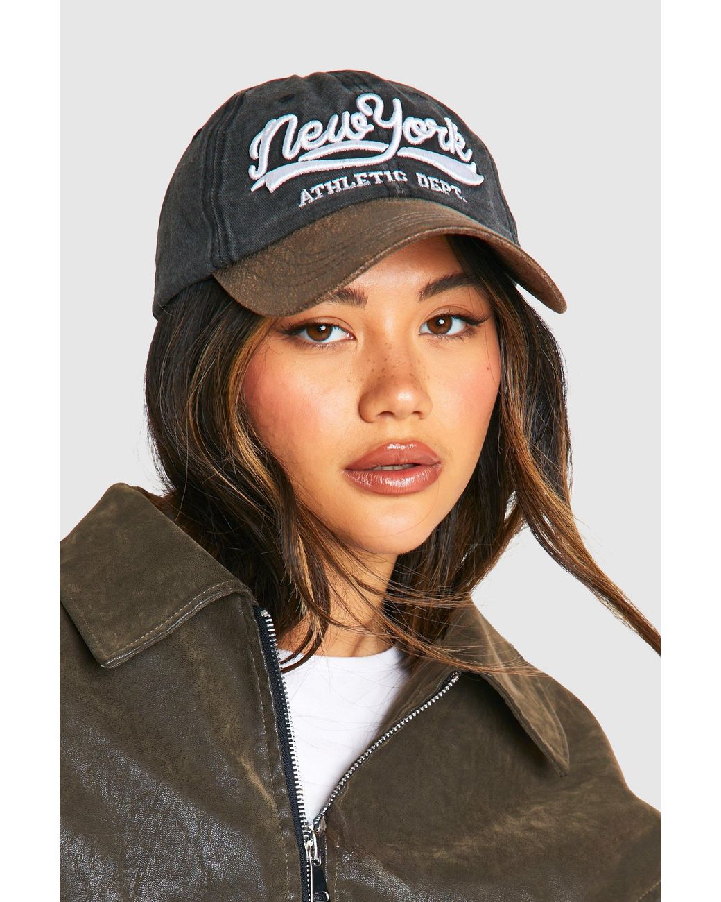 Boohoo Black New York Embroidered Baseball Cap