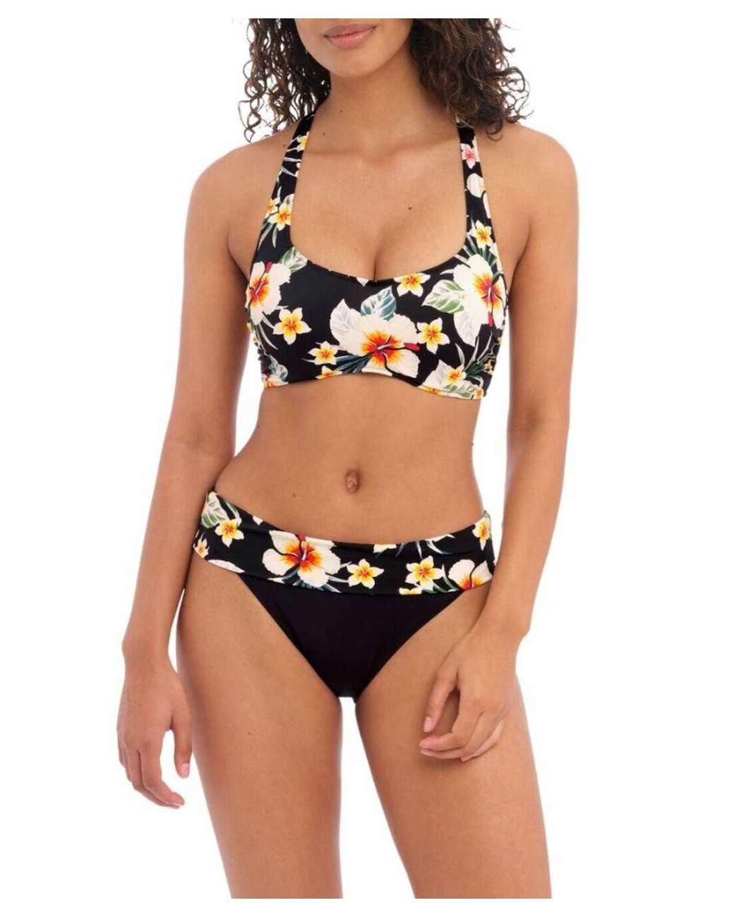 Freya Black Havana Sunrise Bralette Bikini Top