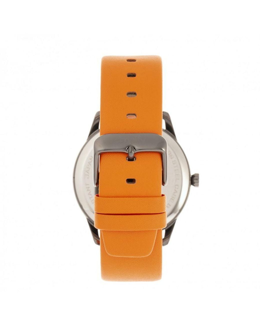 Simplify Gray The 6300 Leather-Band Watch