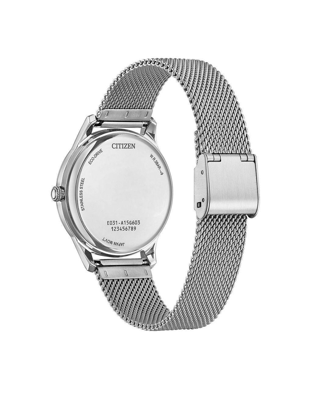 Citizen Metallic Watch Em1220-82A Stainless Steel