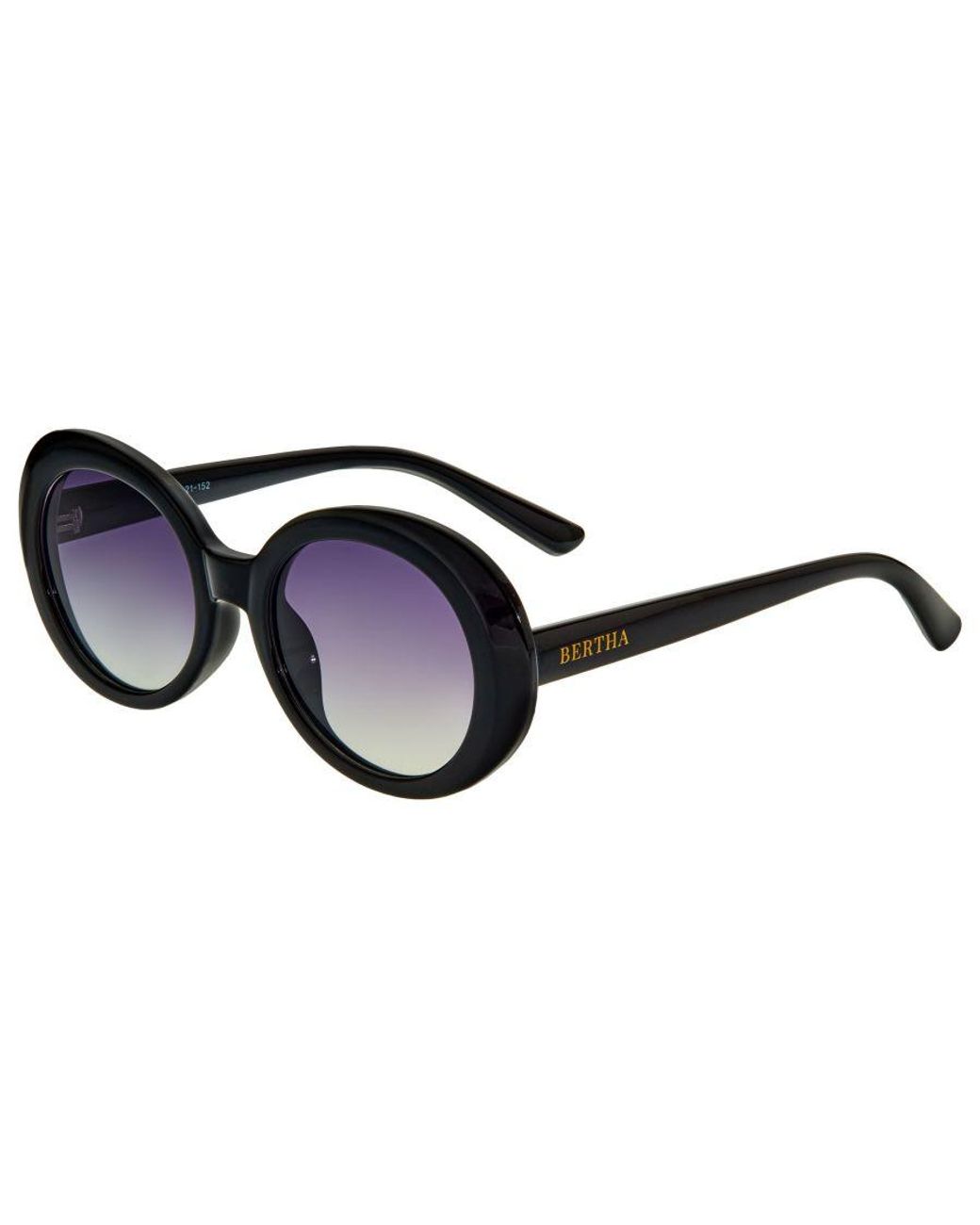 Bertha Black Annie Polarized Sunglasses
