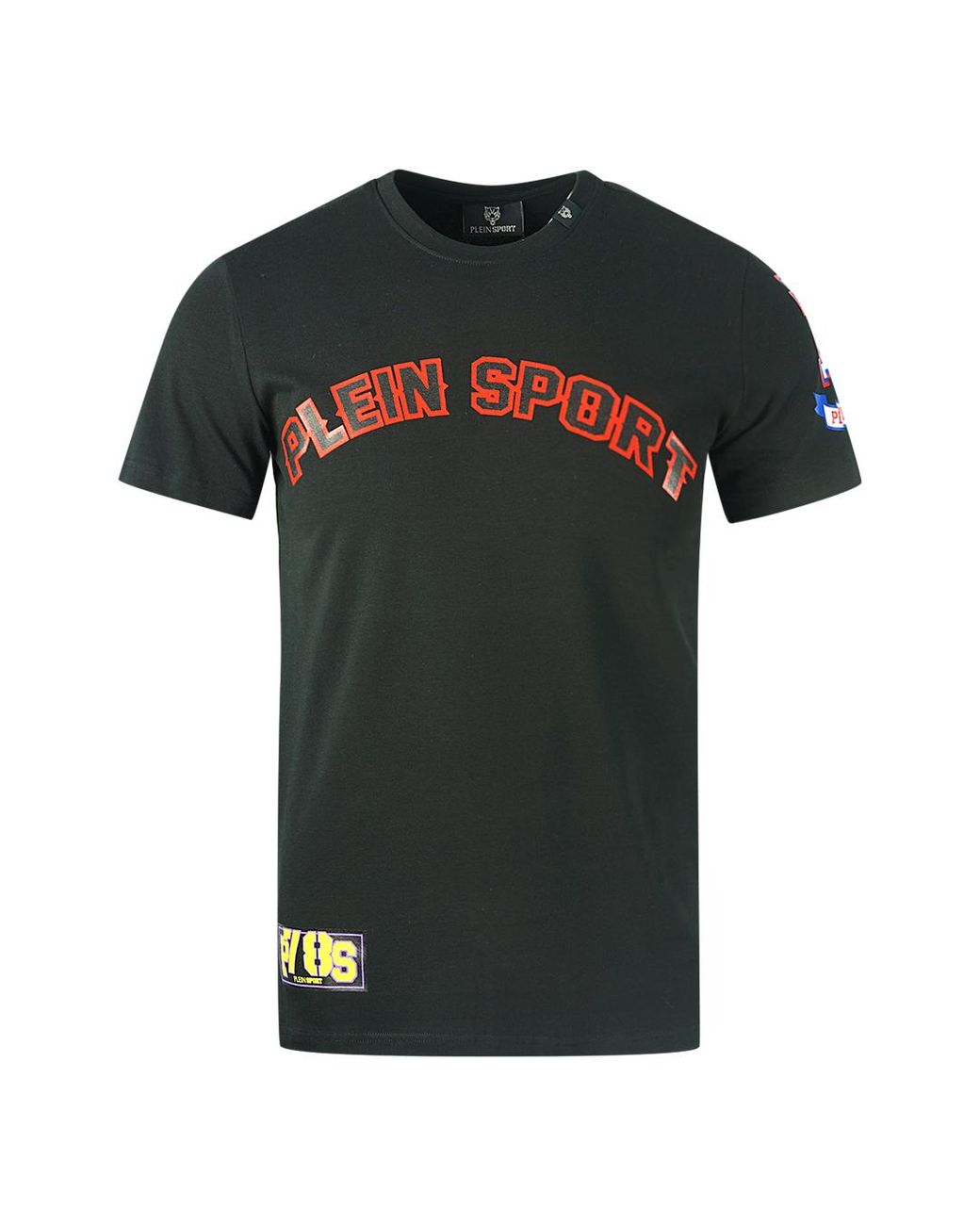Philipp Plein Green Mutli Logo T-Shirt Cotton for men