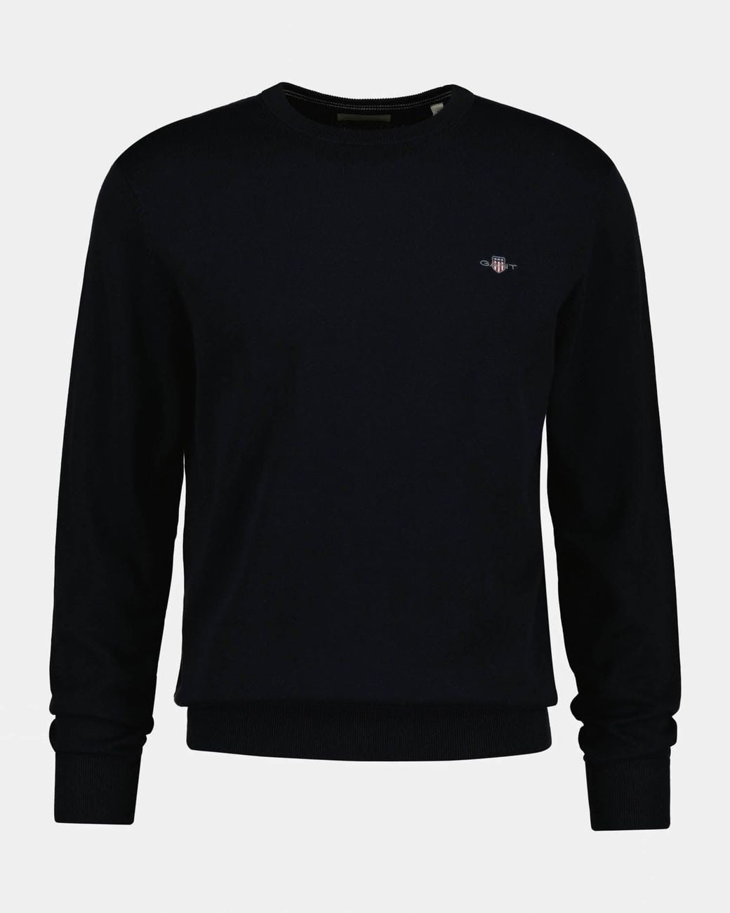 Gant Black Regular Fit Crew Neck 5 Jumper for men
