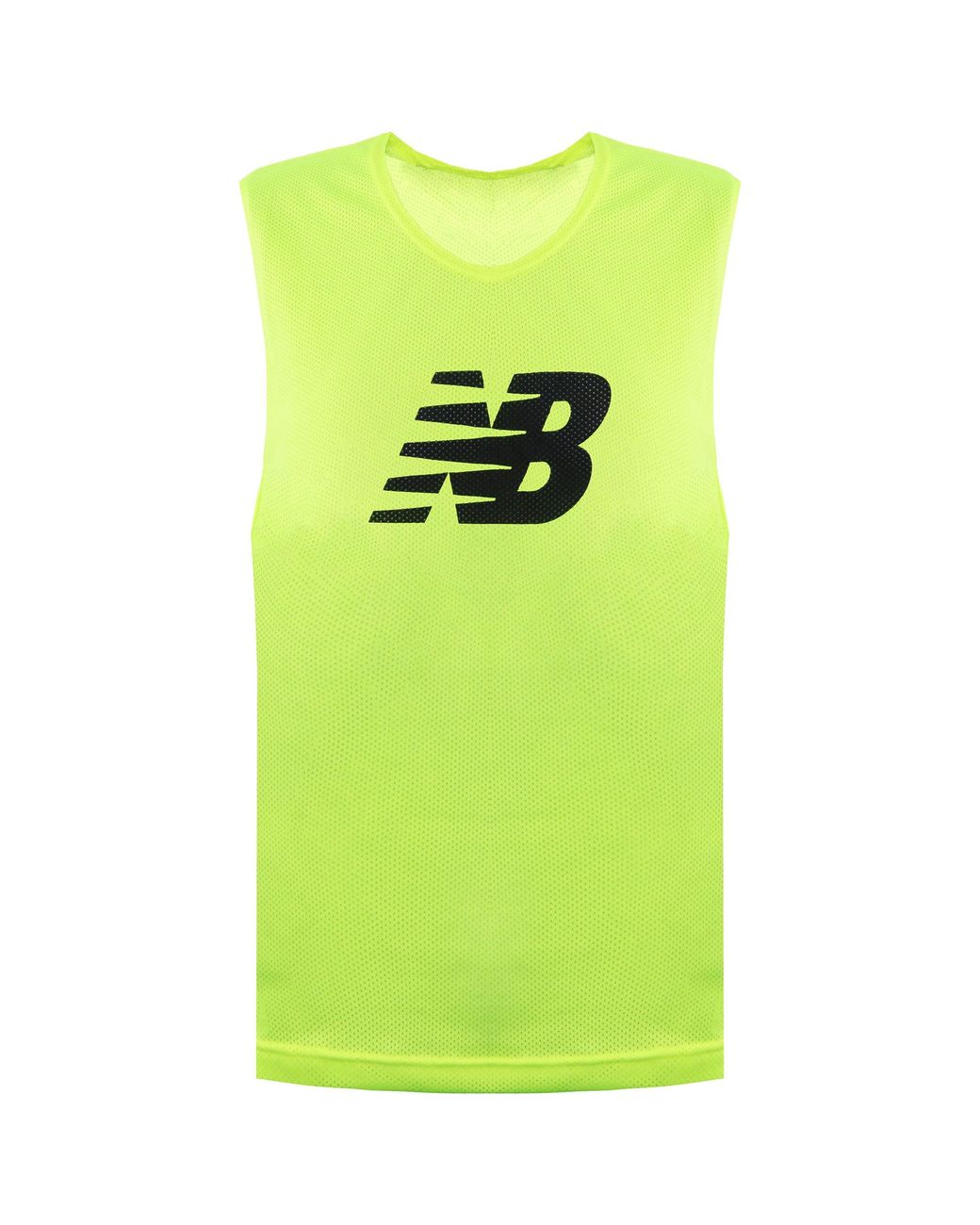 New Balance Green Training Bib Fluo Vest Cotton for men