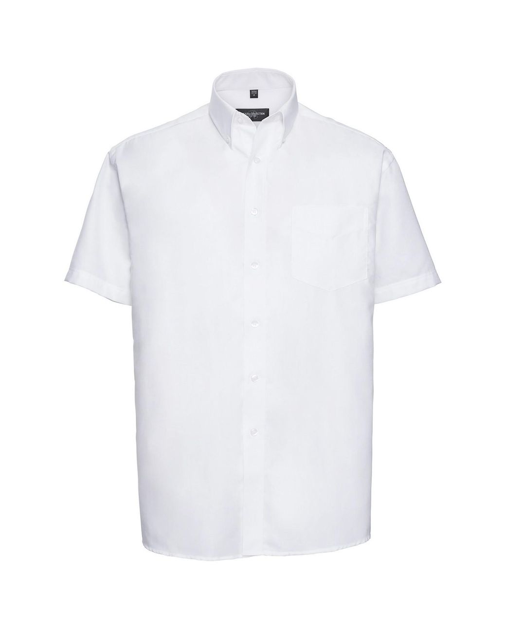 Russell White Collection Oxford Easy-Care Short-Sleeved Shirt for men