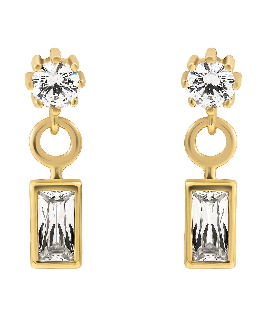 Orphelia Metallic 'Madelyn' 925 Sterling Drop Earrings
