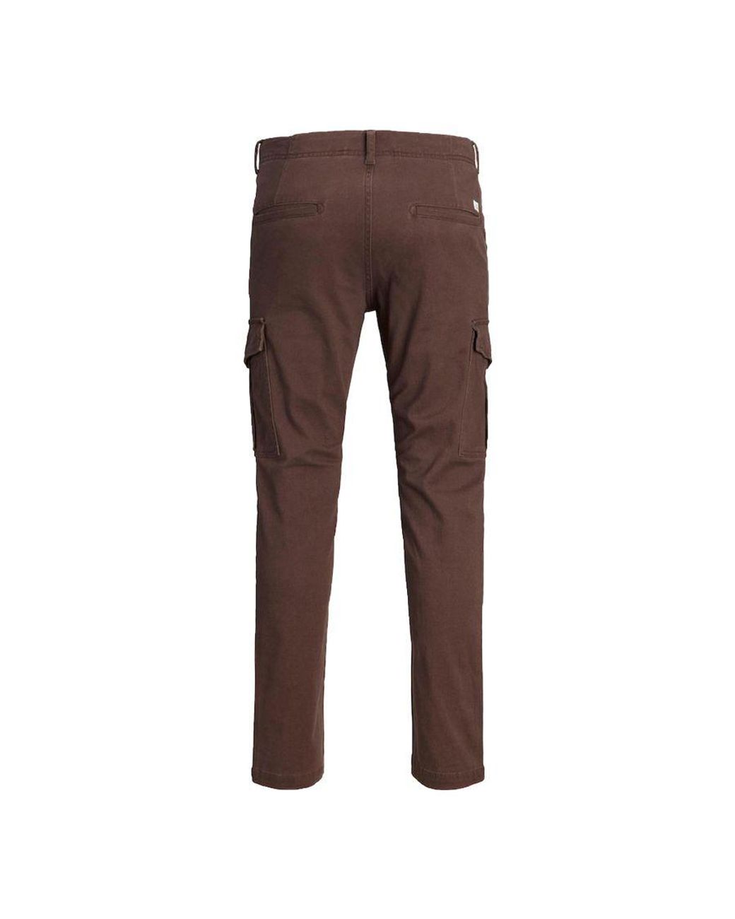 Jack & Jones Brown Cargo Trousers Slim Fit for men