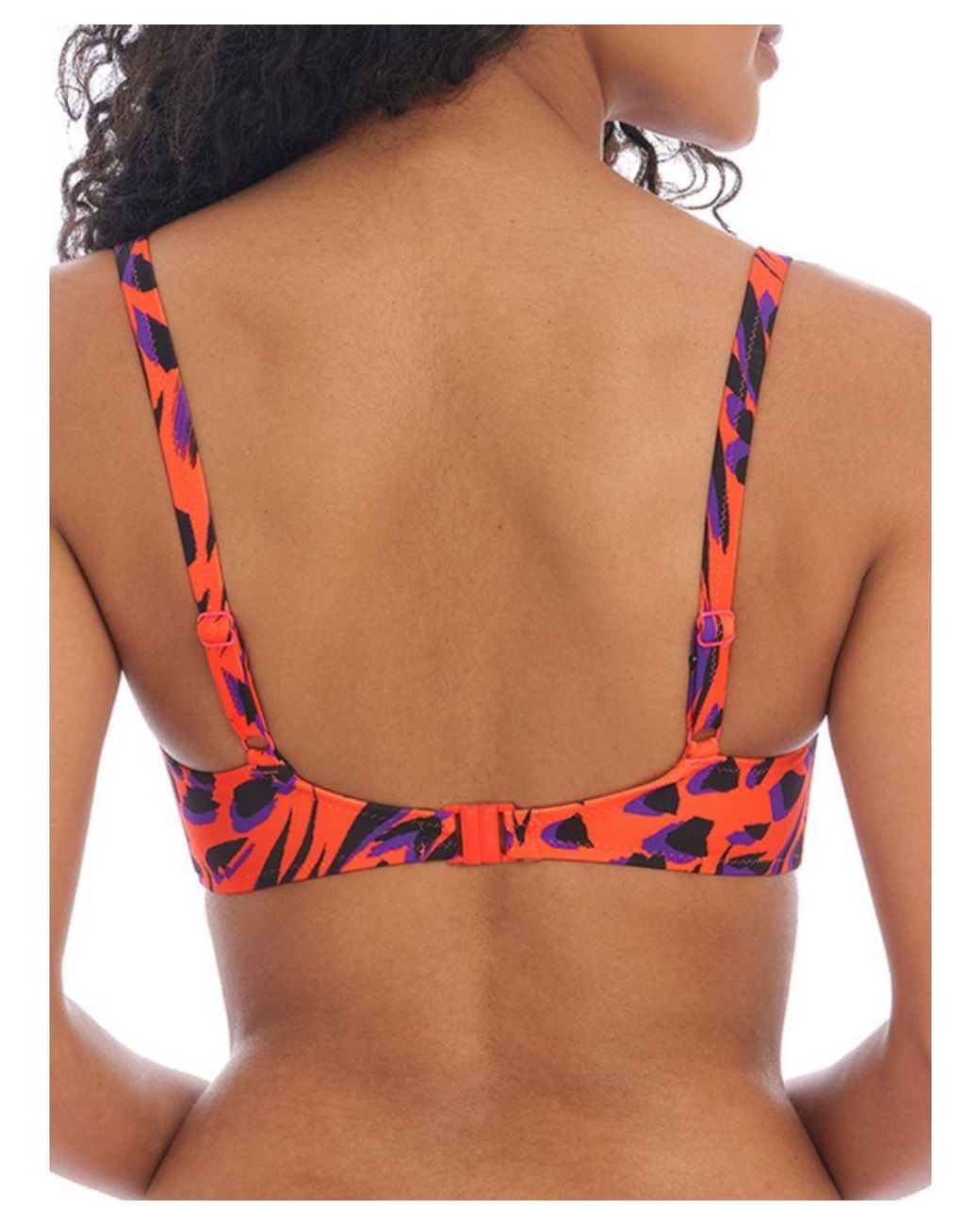 Freya Red Tiger Bay Plunge Bikini Top