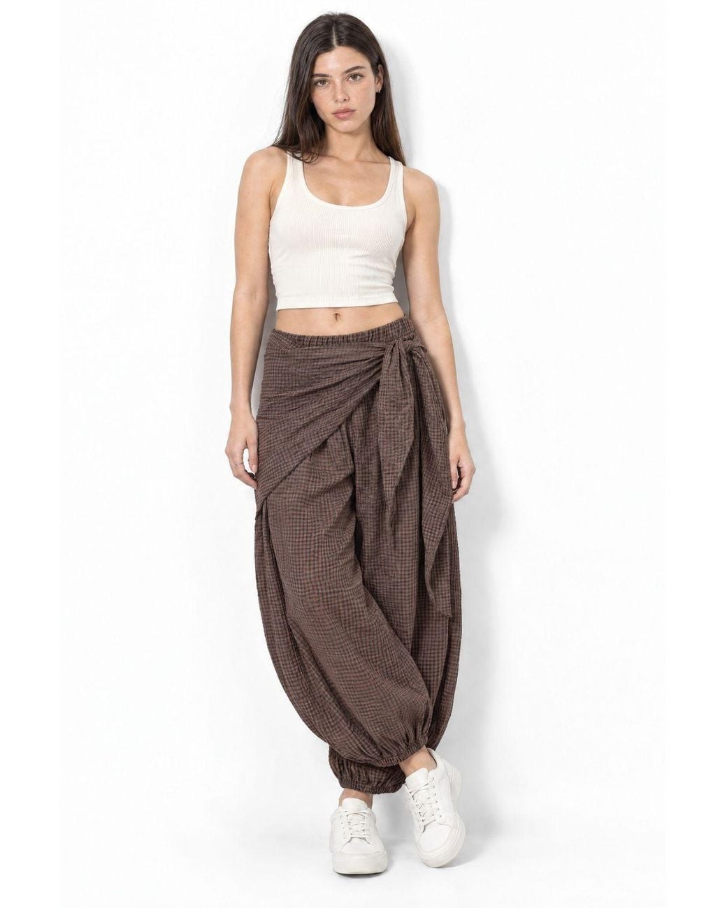 Busem Brown Straight-Leg Pants