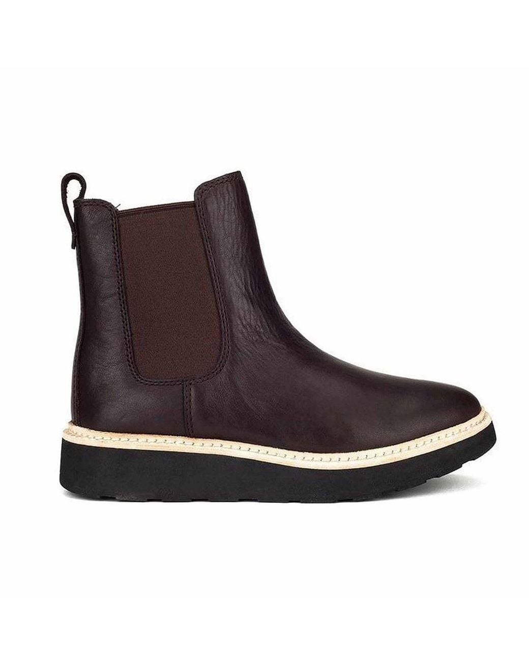 Clarks Brown Trace Cora Dark Boots Leather