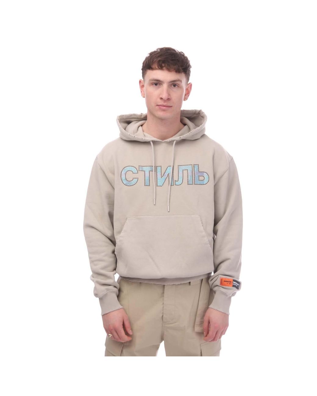 Heron Preston Gray Ctnmb Hoodie for men