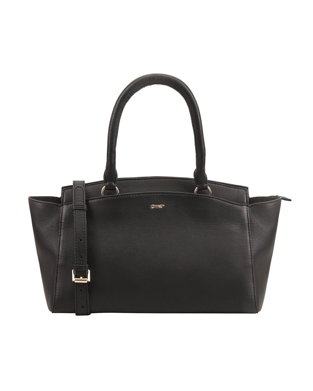 Paul Costelloe Black Clarkson Leather Shoulder Bag