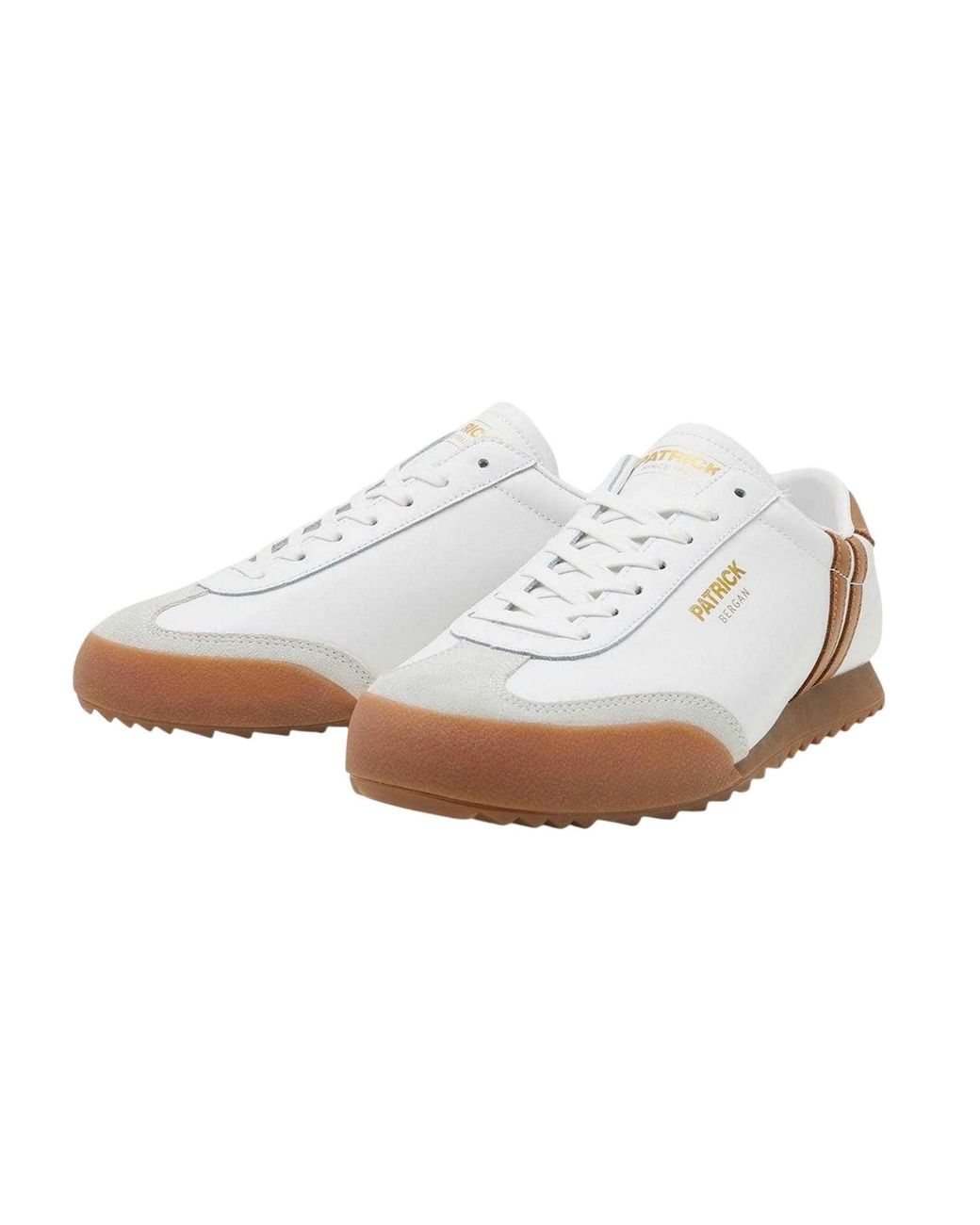 Patrick White Bergan Leather Trainers /Tan) for men