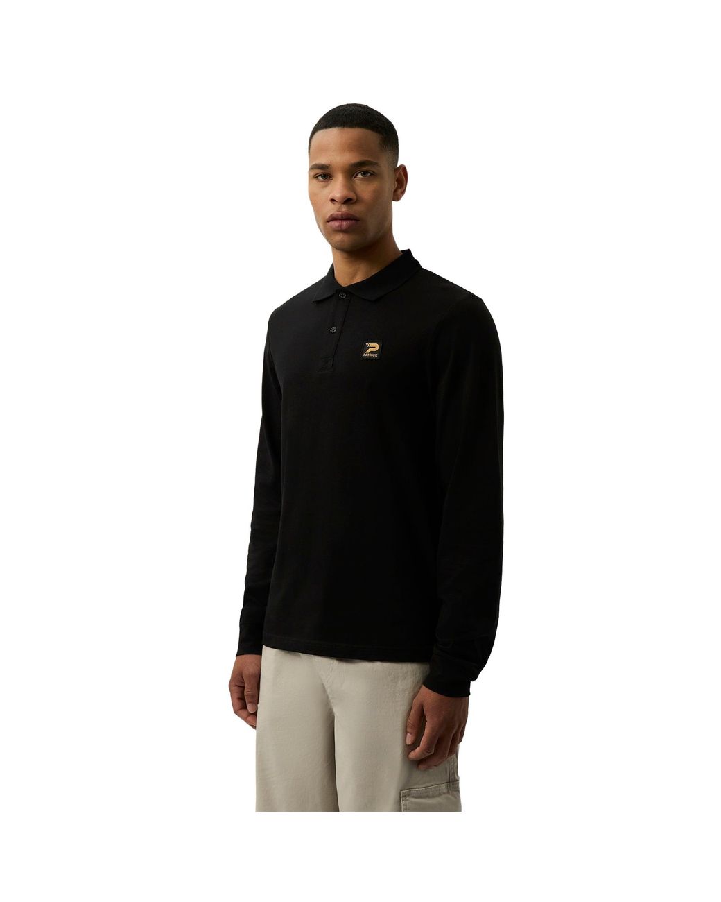 Patrick Black Luca Polo Shirt Cotton for men