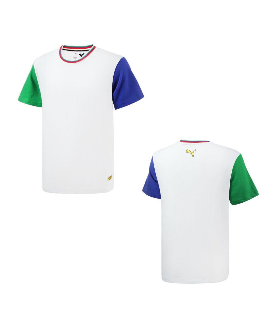 PUMA Blue X Chinatown Market Colourblock Tee Casual T-Shirt 596165 02 for men