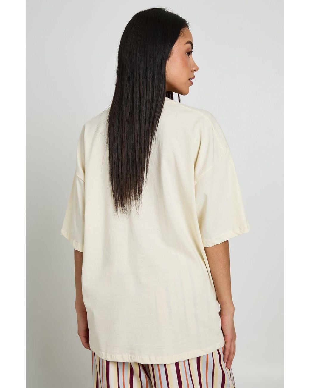 Boohoo White Nevada Printed T-Shirt