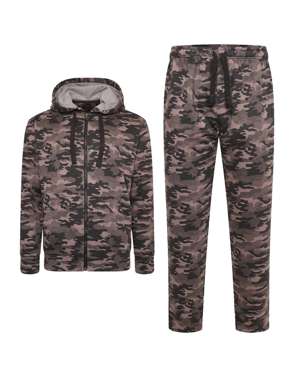 KAM Jeanswear Gray Forge Original Camo Tracksuit Set for men