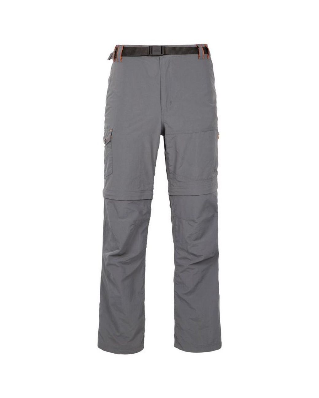 Trespass Gray Rynne B Mosquito Repellent Cargo Trousers (Carbon) for men