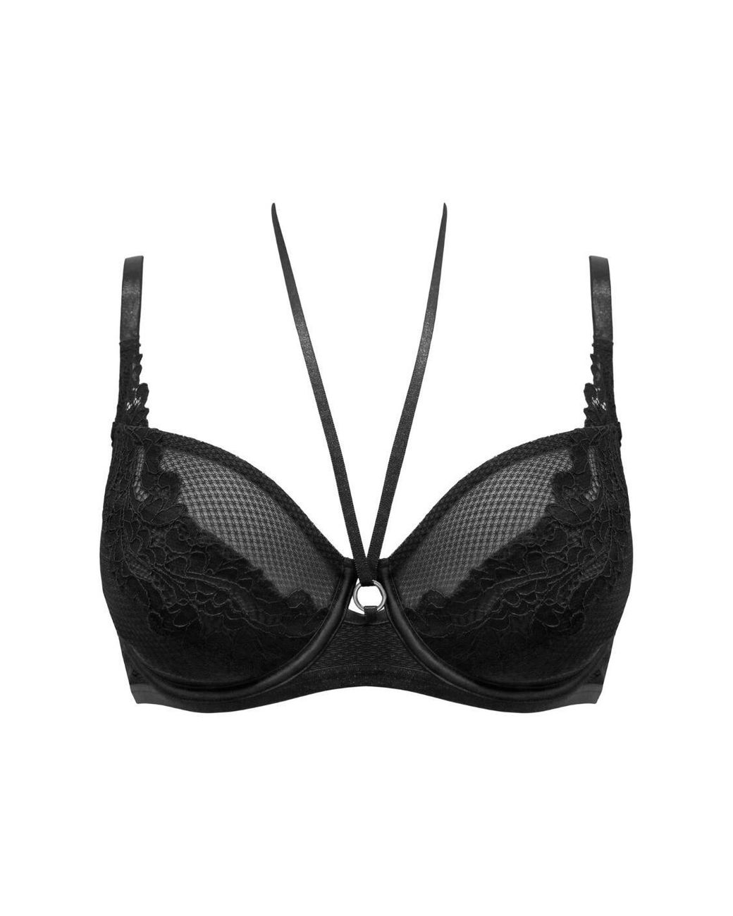 Pour Moi Black 38100 Lavish Underwired Bra