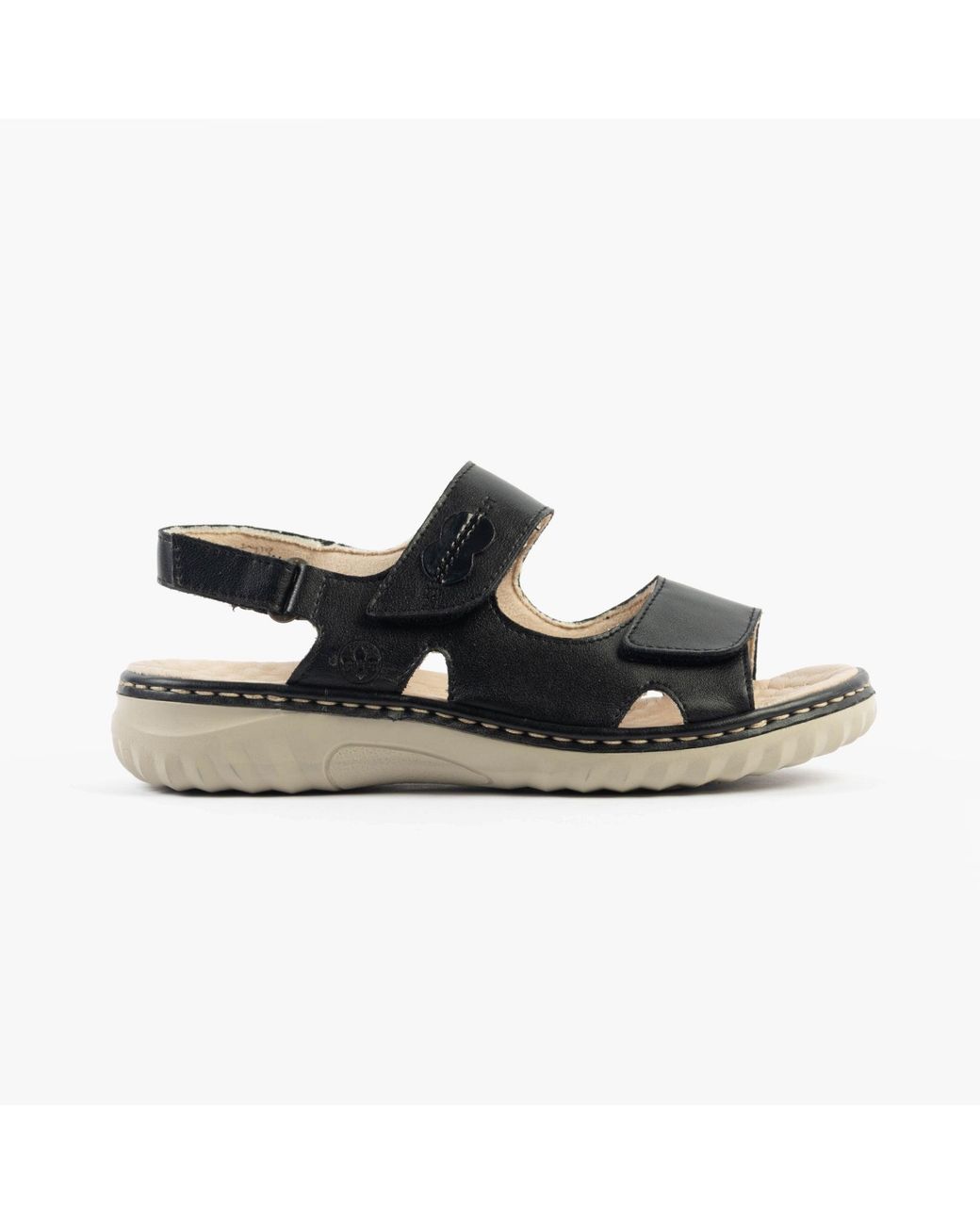 Rieker Black 60462-00 Sandals Leather